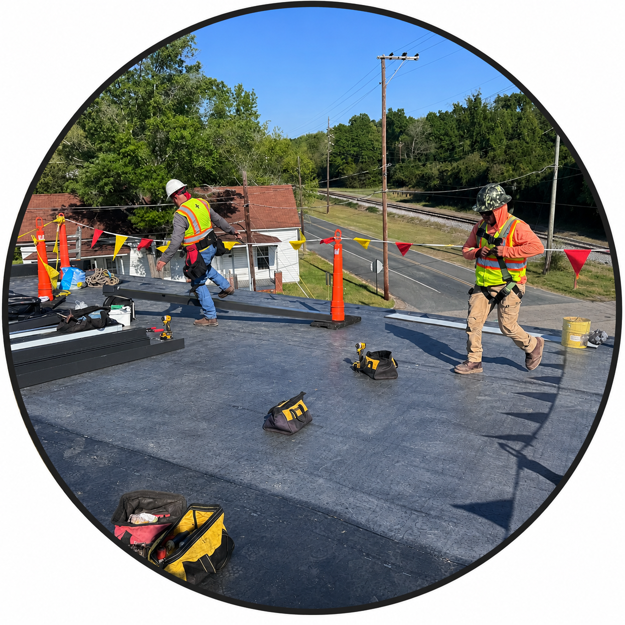 roof repair logo burlington roof